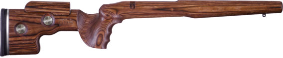 GRS Sporter Tikka 65, ruskea,korkeussäädettävä perälevy, 1" limbsaver