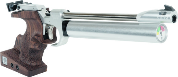 Steyr-ilmapistooli LP2, oikea, XL, hopea