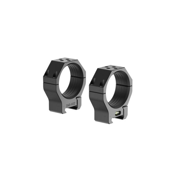 Audere PSR -kiikarinrenkaat 40 mm,korkeus 32 mm, musta