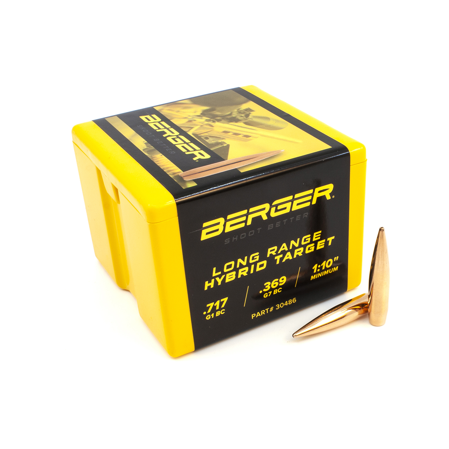 Berger .30 luoti 208 gr LR Hybrid Target
